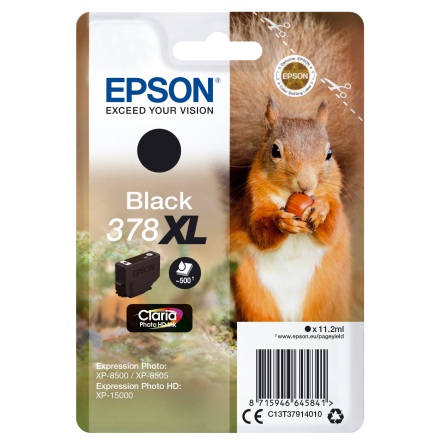 Blck Epson T378 Svart