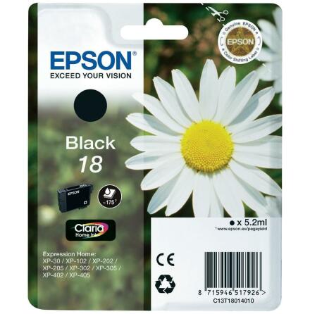 Blck Epson T1801 Svart