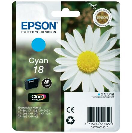 Blck Epson T1802 Cyan