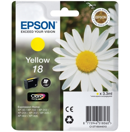 Blck Epson T1804 Gul