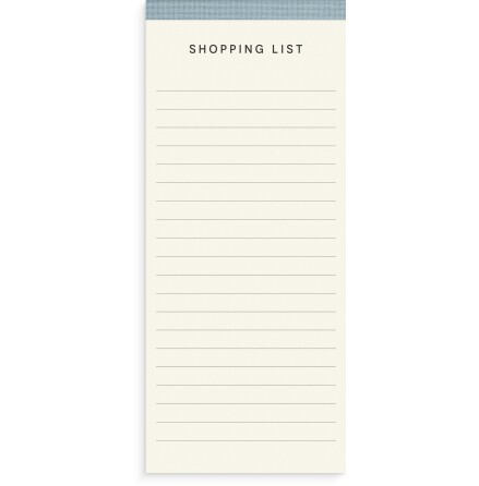 Perforerat block Shoppinglist