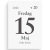 Dagblock 44x63mm 2026